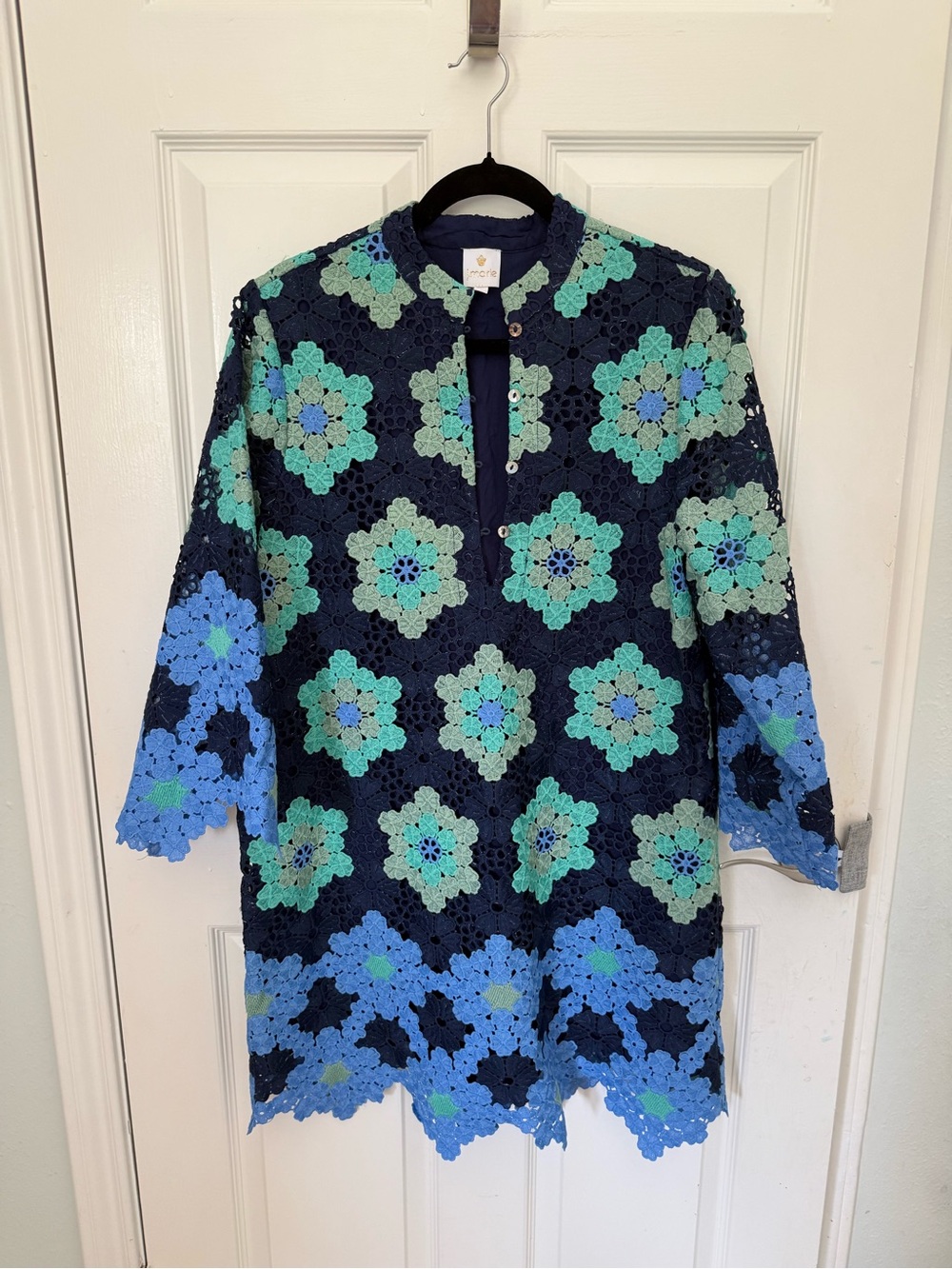 J. Marie Geometric Lace Dress size Small